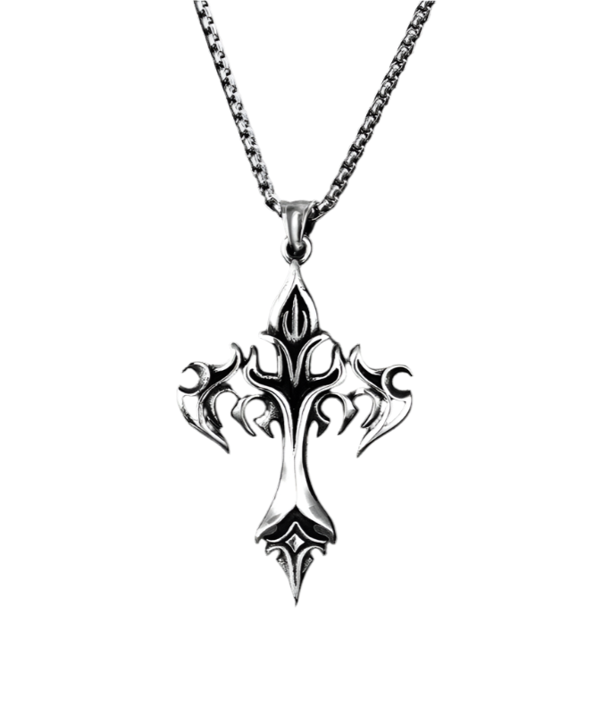 Inferno Cross Necklace