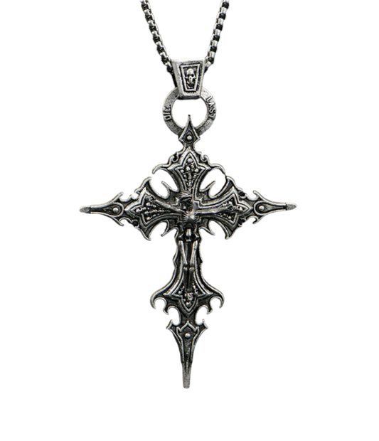 Nailbound Skull Cross Necklace