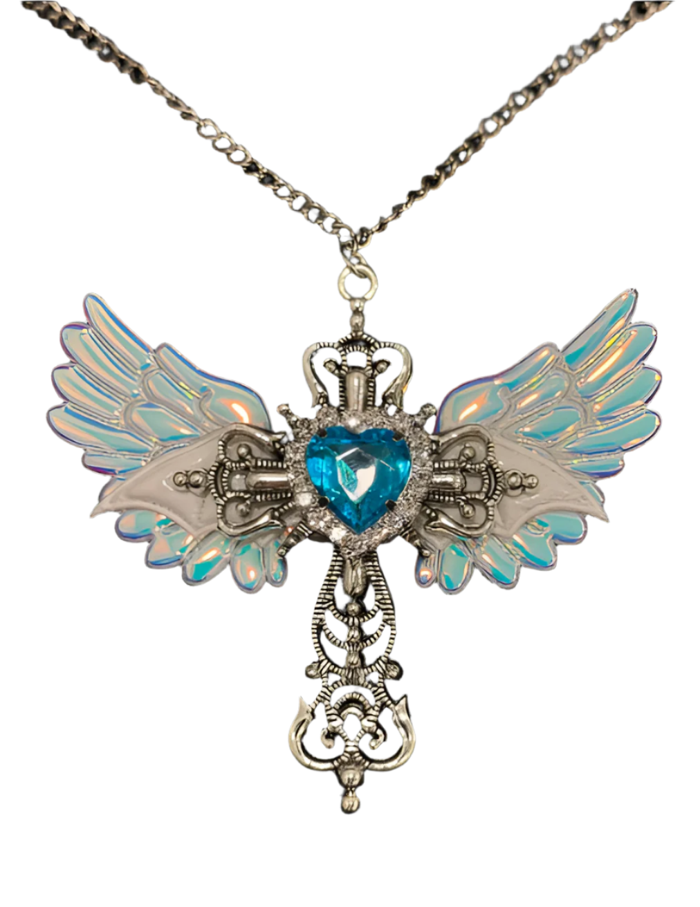 Crimson Heartwing Necklace