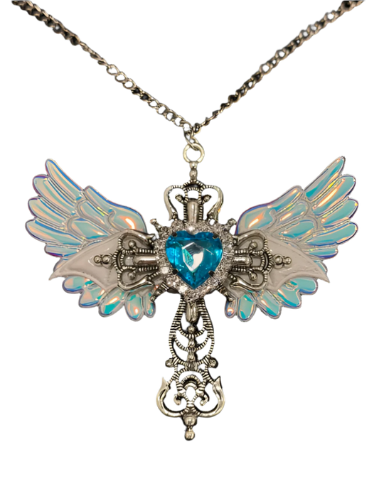 Crimson Heartwing Necklace